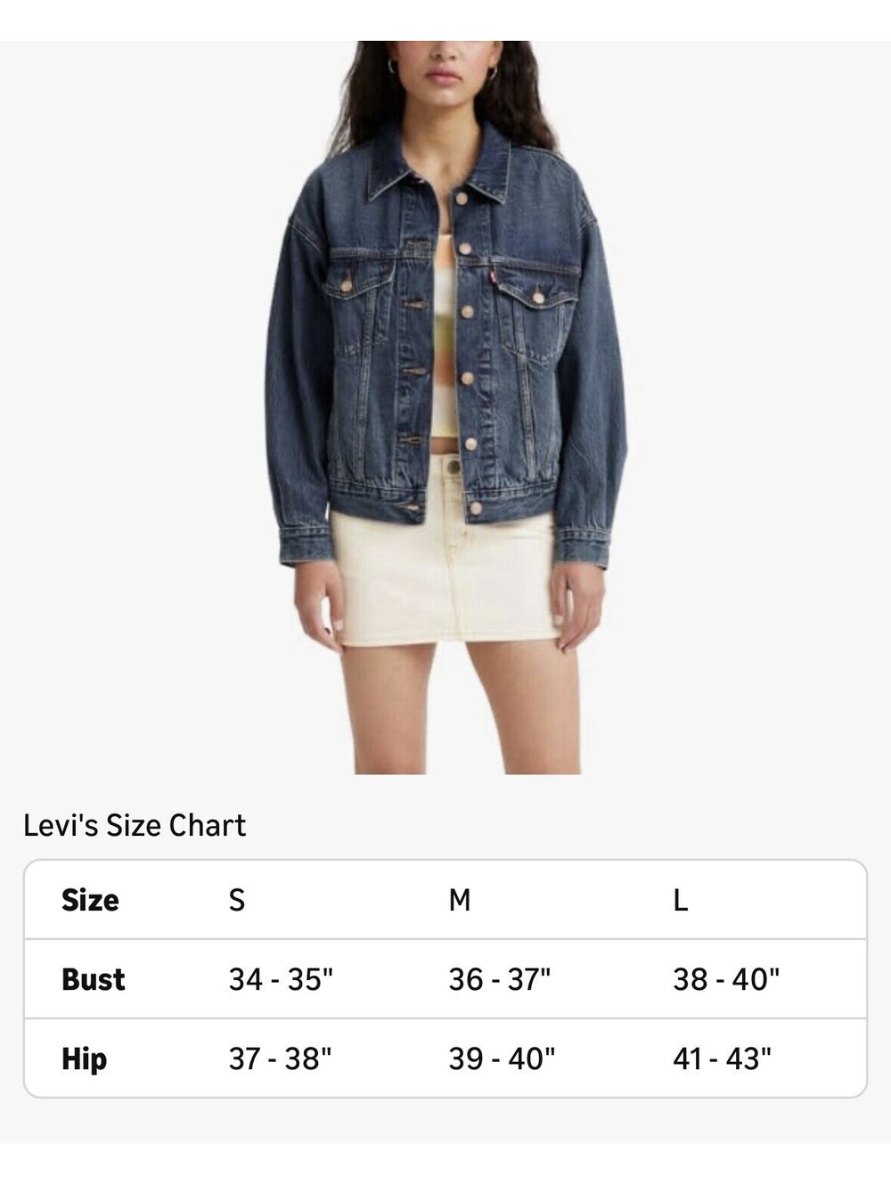 Levi's 90's Denim Trucker Jacket Women’s Size M In Wonderlust Dark Wash - Picture 3 of 7